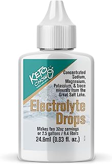Book Cover Keto Chow Electrolyte Drops - Electrolytes for Fasting and ketosis (24ml Pocket Flask)