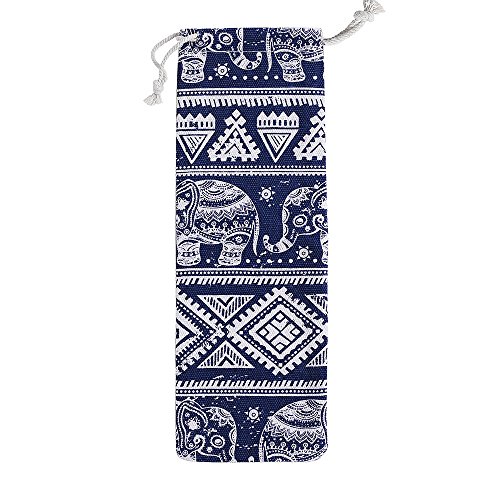 ALINK Straw Carrying Case, Travel Bag for Stainless Steel Straws, Glass Straws, Silicone Straws, Cutlery, Knife, Fork, Spoon, Chopsticks