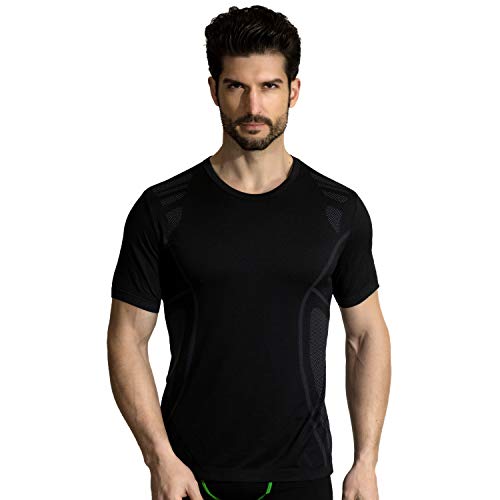 +MD Mens Cool Dry Short Sleeve T-Shirts Moisture Wicking Athletic Graphic T Shirts Crew Neck Workout Shirts