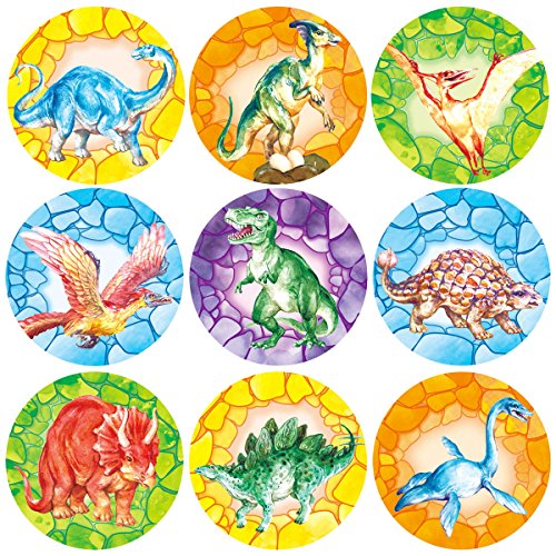Book Cover Dinosaur Roll Stickers for Kids School Supply Bulletin Board Decoration Reward Sticker 200Pcs