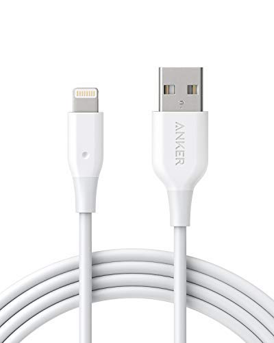 Book Cover Anker Powerline 6ft Lightning Cable, MFi Certified for iPhone Xs/XS Max/XR/X / 8/8 Plus / 7/7 Plus / 6/6 Plus / 5s / iPad, and More (White)