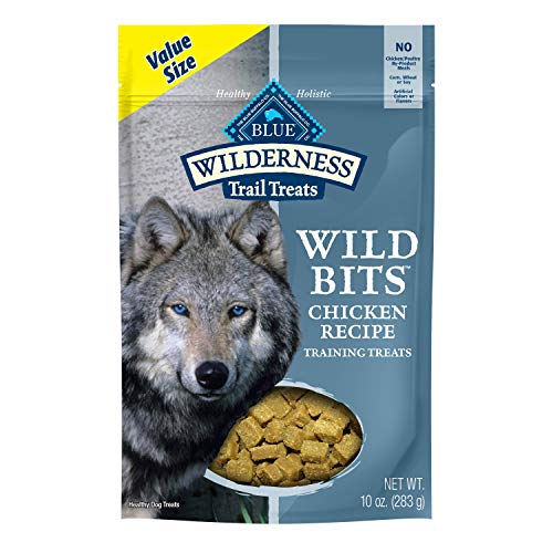Blue Buffalo Wilderness Trail Treats Chicken Wild Bits Grain-Free Training Dog Treats, 10-Oz Bag