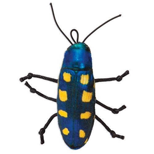 Jackson Galaxy Beetle Bat Around Realistic Ground Prey Cat Toy, Yellow