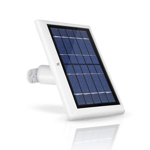 Wasserstein Weatherproof Solar Panel for Ring Video Doorbell 2 - Continuous Charging for Maximum Efficiency (White)