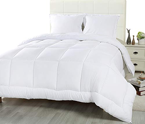 Book Cover Utopia Bedding 3 Piece King Comforter Set (King/California King, White) with 2 Pillow Shams - Down Alternative Comforters for King Bed - Luxurious Brushed Microfiber - Machine Washable