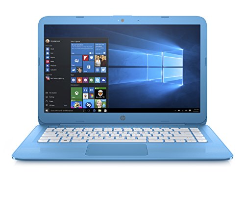 HP Stream 14-inch Laptop, Intel Celeron N4000 Processor, 4 GB RAM, 32 GB eMMC, Windows 10 S with Office 365 Personal for One Year (14-cb110nr, Blue)