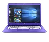 HP Stream 14-inch Laptop, Intel Celeron N4000 Processor, 4 GB RAM, 32 GB eMMC, Windows 10 S with Office 365 Personal for one Year (14-cb120nr, Purple)