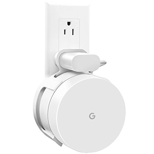 Google WiFi Wall Mount, WiFi Accessories for Google WiFi 1st Generation System and Google WiFi Router Without Messy Wires or Screws (White(1 Pack))