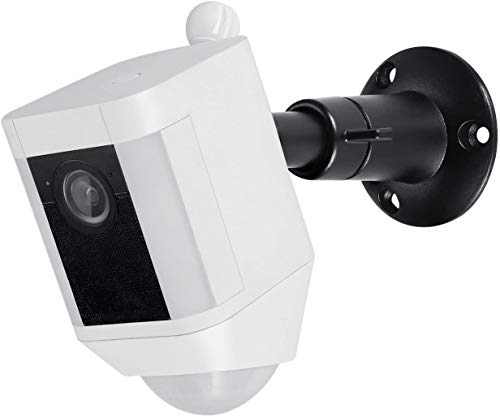 Wasserstein Metal Mount Compatible with Ring Spotlight Cam Battery - Adjustable Indoor/Outdoor Security Mount (1 Pack, Black)