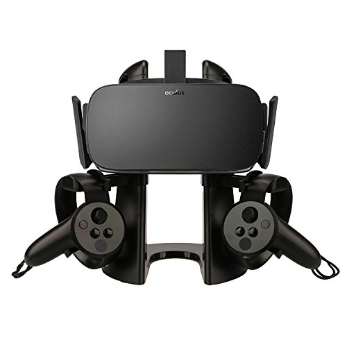 Book Cover AMVR VR Stand,Headset Display Holder for Oculus Rift or Rift S Headset and Touch Controller