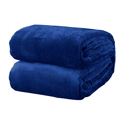 Home Fashion Designs Marlo Collection Ultra Velvet Plush All-Season Super Soft Luxury Bed Blanket. Lightweight and Warm for Ultimate Comfort. By Brand. (Full/Queen, Navy)