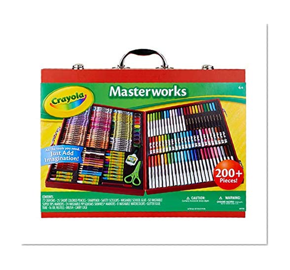 Book Cover Crayola Masterworks Art Case, Over 200 Pieces, Gift for Kids, Age 4, 5, 6, 7 (Amazon Exclusive)
