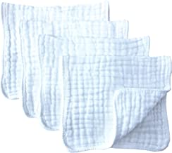 Book Cover Muslin Burp Cloths 4 Pack Large 20