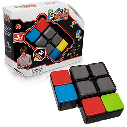 Magic Cube Memory Game for Kids - Electronic Memory Game for Kids Aged 5 and Up - 4 Games in 1 - Mind Game Helps Kids Develop Memory - Fun Mindfulness Games Help Kids and Adults Develop Mental Focus
