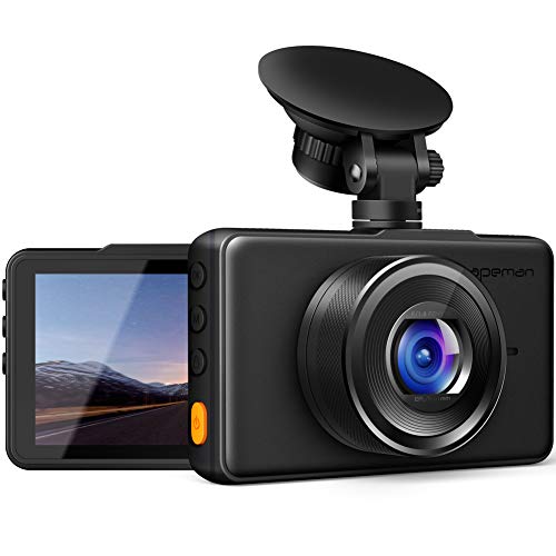 APEMAN Dash Cam 1080P FHD DVR Car Driving Recorder 3 Inch LCD Screen 170° Wide Angle, G-Sensor, WDR, Parking Monitor, Loop Recording, Motion Detection