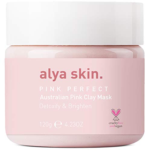 Alya Skin Clay Mask | Deep Cleansing Bentonite Clay Face Mask | Purifying, Brightening Face Mask with Kaolin, Aloe Vera, Vitamin C E | Vegan Cruelty Free 4.32 oz 120 gm