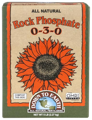 Down to Earth Organic Rock Phosphate Fertilizer 0-3-0, 5 lb