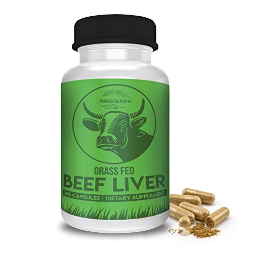 Premium Desiccated Beef Liver Capsules â€“ Grass Fed New Zealand Beef Liver Pills Support Biohacking, Energy & Optimal Health â€“ Heme Iron, Vitamin A, and B12 - 180 Capsules (30 Day Supply)