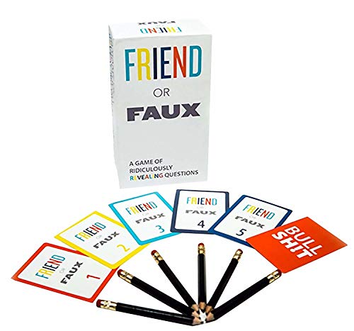 Games Adults Play Friend or Faux: A Game of Ridiculously Revealing Questions by, Multicolor