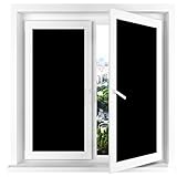 Vivi Do Blackout Window Film,Static Cling Window Tint 100% Light Blocking Glass Film for Privacy,Home Security,Insulation, and Day Sleep - No Residue, UV Prevention, Easy Removal (17.7" x 78.7")