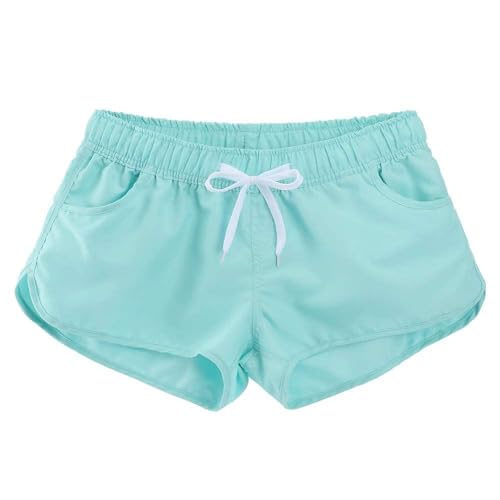 Estamico Women's Athletic Casual Beach Shorts Boardshorts Summer Floral Quick Dry Swim Trunks