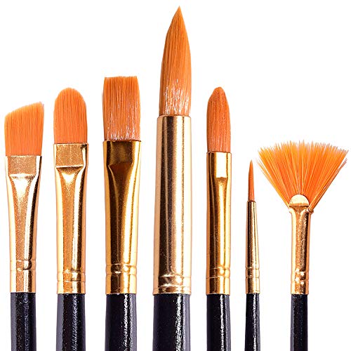 Paint Brush Set for Acrylic Painting Artist Watercolor Brush Professional Oil Painting Brushes Small Craft, Face Paint Brushes Black Handle