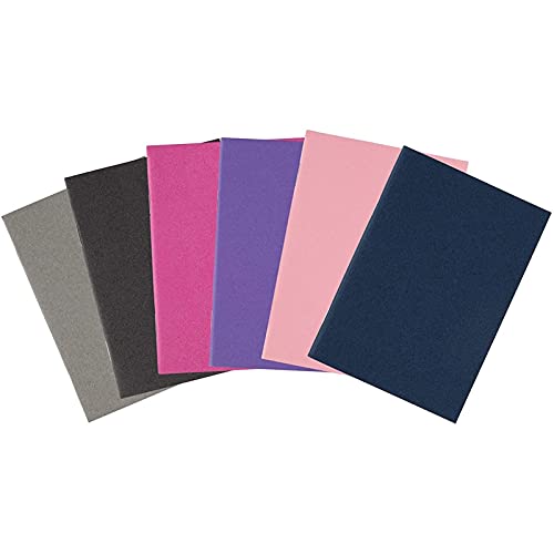 Soft Cover Notebook Journal with Lined Pages, Pocket Size (6 Colors, 3.5 x 5 In, 24 Pack)