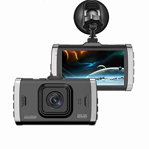 Dash Cam,Dyzeryk Car Dashboard Camera 3.0" Screen,Full HD 1080P,170 Degree Wide Angle,Vehicle On-Dash Video Recorder Camcorder,Car Camera with G-Sensor,Loop Recording,Night Vision,WDR (Black)