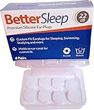 Ear Plugs for Sleeping from Better Sleep - Moldable Silicone, Swimming, Studying, Snoring, Concerts, Noise Cancelling