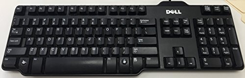 Dell OEM Genuine USB 104-key Black Wired Keyboard (RH659 L100 SK-8115) (Renewed)