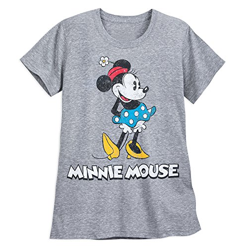 Disney Minnie Mouse Classic T-Shirt for Women - Gray Gray