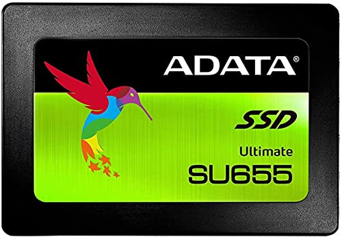 ADATA SU655 480GB 3D NAND 2.5 inch SATA III High Speed Read up to 520MB/s Internal SSD (ASU655SS-480GT-C)