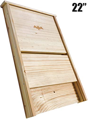 XXL Bat House, Real Bat Box ; (22") LONG , Bat houses for outside, MADE TO BATCON SPECS SEE INFO ON LISTING, Large bat boxes for outdoors,Attract Bats and eliminate mosquitoes,natural mosquito control