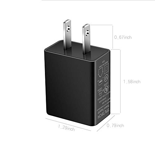 Book Cover Rapid USB Wall Charger Power Adapter Compatible for Tablet and Phones,Samsung/LG/HTC/Motorala/E-reader/Nexus/MP3/ Tablet and More