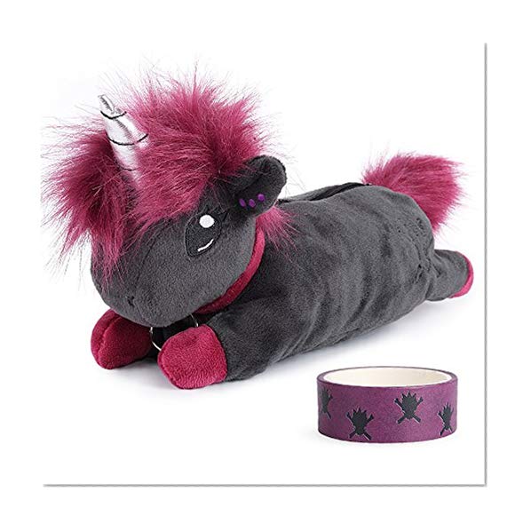 corimori 1845 - Ruby La Licorne Punk, Trousse À Crayons en Peluche, Étui Scolaire en Forme D'animal