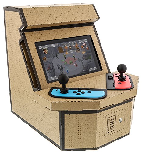 Nyko PixelQuest Arcade Kit - Constructible Arcade Kit with Customizable Pixel Art Sticker Kit and Arcade Stick Toppers for Nintendo Switch