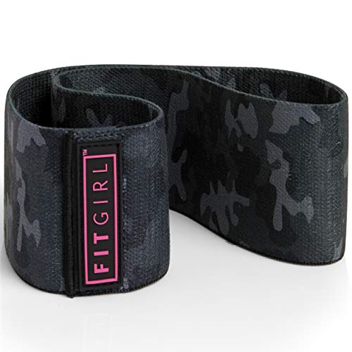 FITGIRL - The Best Resistance Thick Hip Bands for Women, Exercise Band for Working Out Your Booty and Legs, Workout at Home or The Gym, Fitness Fabric Loop Band, Elastic Soft Non Slip Design