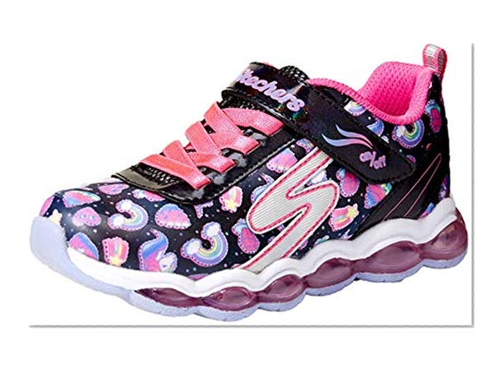 Skechers Kids' Glimmer Lights-Sparkle Dreams Sneaker