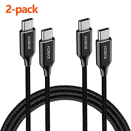 AIDEAZ PowerCross USB C to USB C 3.0 Cable (6ft), High Durability, Compatible with USB-C Devices Including Samsung Galaxy Note S9 S9 S8+ S8, Google Pixel, Nexus 7P 6P, MacBook and More,2 Pack