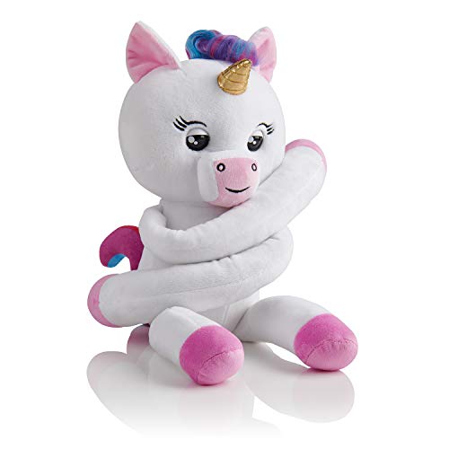 Book Cover WowWee Fingerlings Hugs - Gigi (White) - Advanced Interactive Plush Baby Unicorn Pet