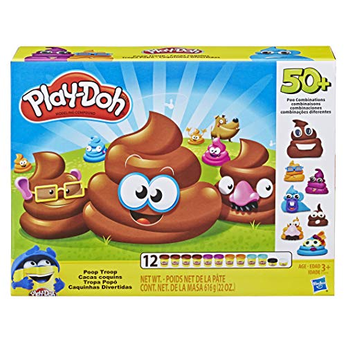 Book Cover Play-Doh Poop Troop Set with 12 Cans