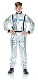 Underwraps Kid's Children's Astronaut Jumpsuit Costume - Silver Childrens Costume, Silver, Medium