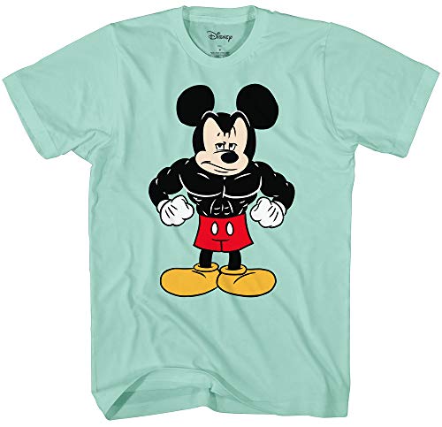Disney Tough Mickey Mouse Men's Adult Graphic Tee T-Shirt