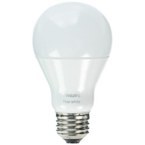 Book Cover Philips Hue White A19 60W Equivalent Single LED Light Bulb, Works with Alexa, Apple HomeKit and Google Assistant, (All US Residents)