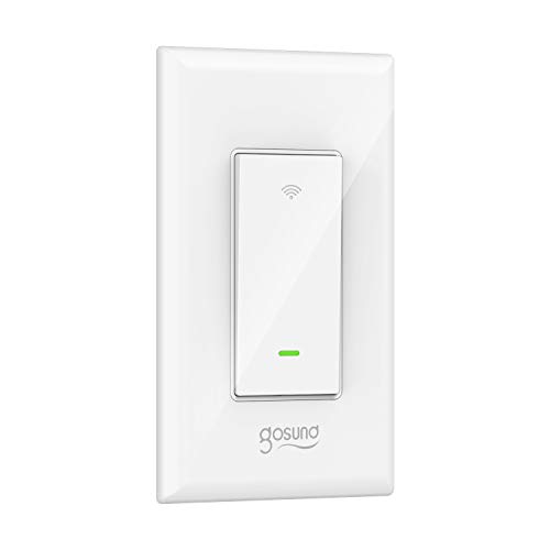 Book Cover Smart Switch, Gosund Smart Light Switch Works with Alexa, Google home and IFTTT, with Remote Control and Schedule, Neutral Wire Required, Single-Pole, No Hub required, ETL and FCC listed