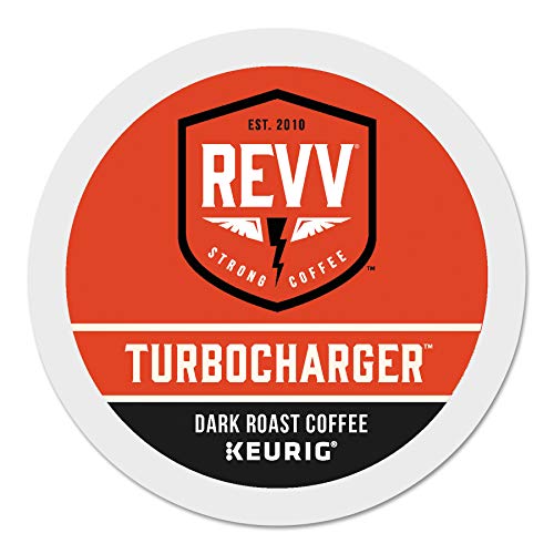 Book Cover REVV Turbocharger Keurig Single-Serve K-Cup Pods, Dark Roast Coffee, 96 Count