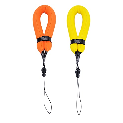 2 Pack Waterproof Camera Float Strap for Fuji Fujifilm XP140 XP130 XP120 XP90 XP80 GoPro Hero8 Hero7 Hero6 Olympus TG-6 TG-5 TG-4 TG-3 TG-870 Nikon W300 W150 W100 AW120 AW110 Canon D30 D20 & More
