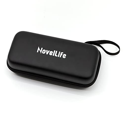 NovelLife Upgraded TS100 TS101 TS80P Soldering Iron Portable Carry Case,PU Leather Small Zipper Tool Pouch Organizer Bag,Single Layer,2 Elastic Loop Strap