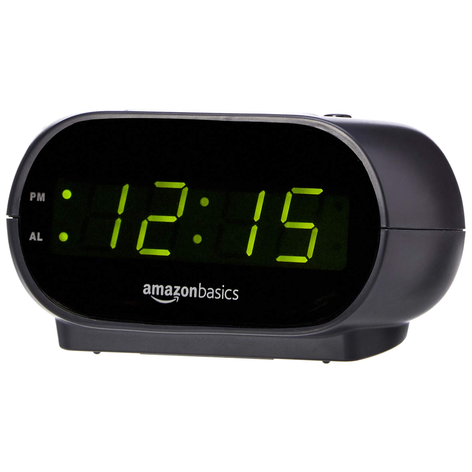Book Cover Amazon Basics Small Digital Alarm Clock with LED Display, Nightlight and Battery Backup - 4.5 x 3.5 x 2.4 Inches