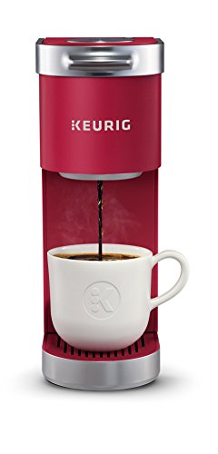 Book Cover Keurig K-Mini Plus Maker Single Serve K-Cup Pod Coffee Brewer, Comes with 6 to 12 Oz. Brew Size, Storage, and Travel Mug Friendly, Cardinal Red